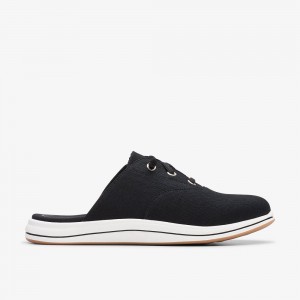 Black Clarks Breeze Clara Women Mules | 4389OUHEZ