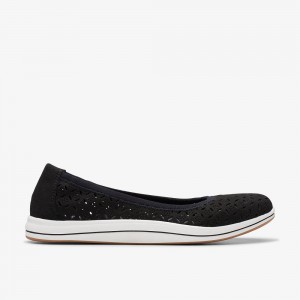 Black Clarks Breeze Roam Women Slip-Ons | 4962LIRMA