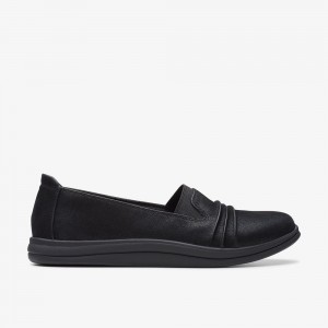 Black Clarks Breeze Sol Women Slip-Ons | 6014TRIYZ