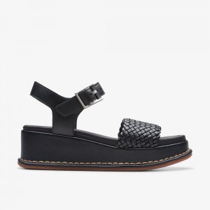 Black Clarks Kimmei Bay Women Sandals | 0925EXADV