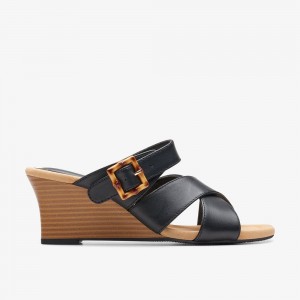 Black Clarks Kyarra Judi Women Sandals | 2397LRPAJ