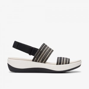 Black Combination Clarks Arla Stroll Women Sandals | 4150UIHCX