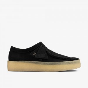 Black Nubuck Clarks Wallabee Cup Men Loafers | 9864SVYBH