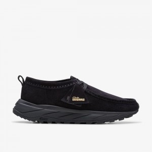 Black Suede Clarks Walla Eden Lo Men Sneakers | 6182LRBDQ