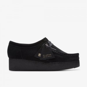 Black Suede Clarks Wallacraft Bee Women Loafers | 6039XOHAQ