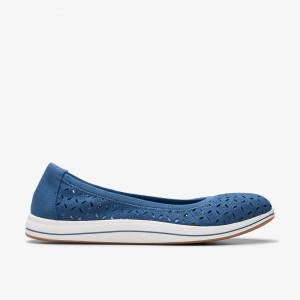 Blue Clarks Breeze Roam Women Slip-Ons | 8953OHVIJ