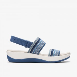 Blue Combination Clarks Arla Stroll Women Sandals | 4206FXGJM