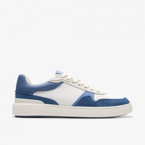 Blue Combination Clarks Court Lite Race Men Sneakers | 3159XCNIA