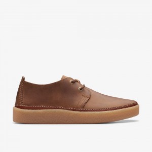 Brown Clarks Clarkwood Low Men Sneakers | 6985GRYCV