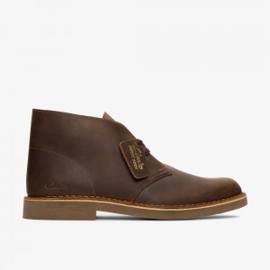 Brown Clarks Desert Evo Men Boots | 3518UHKIJ