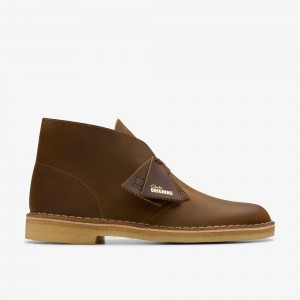 Brown Clarks Desert Men Boots | 5206SUJXG