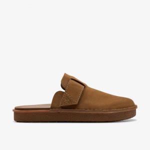 Brown Clarks Litton Men Sandals | 8537MPAVH