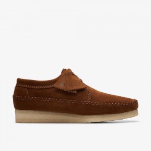 Brown Clarks Weaver Men Moccasins | 6810PIWXB