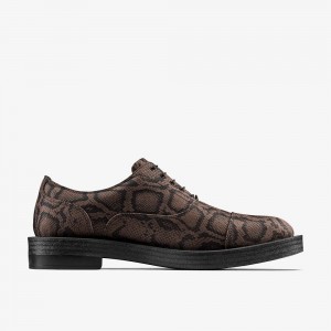 Brown Textile Clarks Martine Rose Mens Men Oxfords | 0726INDTQ