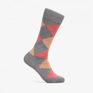 Coral Clarks Mens Argyle Men Socks | 0319MHQDG