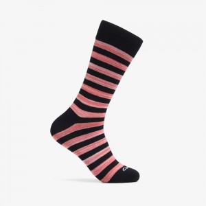 Coral Combination Clarks Thick Stripe Marled Crew Men Socks | 8204CWXTV