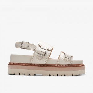 Cream Interest Clarks ORIANNA GLIDE Women Sandals | 7159ZNOFI