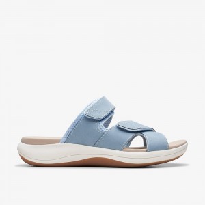 Denim Blue Clarks Mira Ease Women Sandals | 8406TMLAB