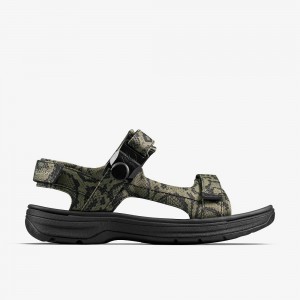 Green Textile Clarks Martine Rose Mens Men Sandals | 1679ORCWX