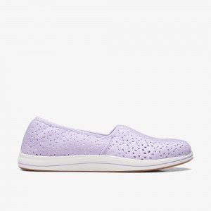 Lilac Clarks Breeze Emily Women Slip-Ons | 1629ABUGP