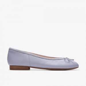 Lilac Leather Clarks Fawna Lily Women Ballet Flats | 0982UILKN