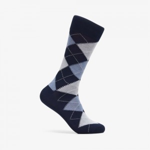 Navy Clarks Mens Argyle Men Socks | 5389QJIGX