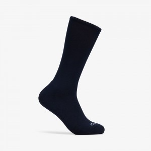 Navy Clarks Solid Crew Men Socks | 8601VBSZU