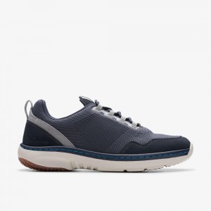 Navy Combination Clarks Clarks Pro Knit Men Sneakers | 7430HSGOA