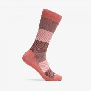 Pink Clarks Multi Thin Stripe Bamboo Men Socks | 8132YFNDH