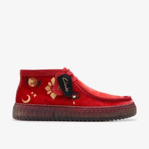 Red Velvet Clarks Torhill Hi Women Boots | 6912RDWLO