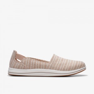 Sand Clarks Breeze Step II Women Slip-Ons | 8071TYWFO