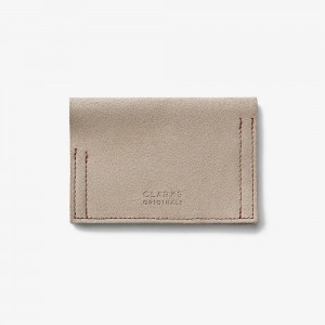 Sand Suede Clarks Desert Card Men Wallets | 1048BDEAO