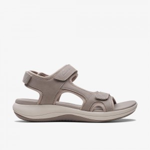 Stone Clarks Mira Bay Women Sandals | 8734SPYNA