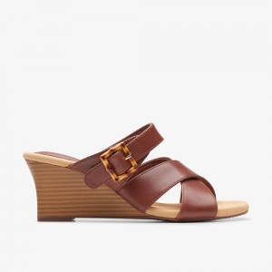 Tan Clarks Kyarra Judi Women Sandals | 5142TQNGE