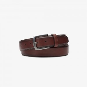 Tan Leather Clarks Dress Men Belt | 5047RGYML