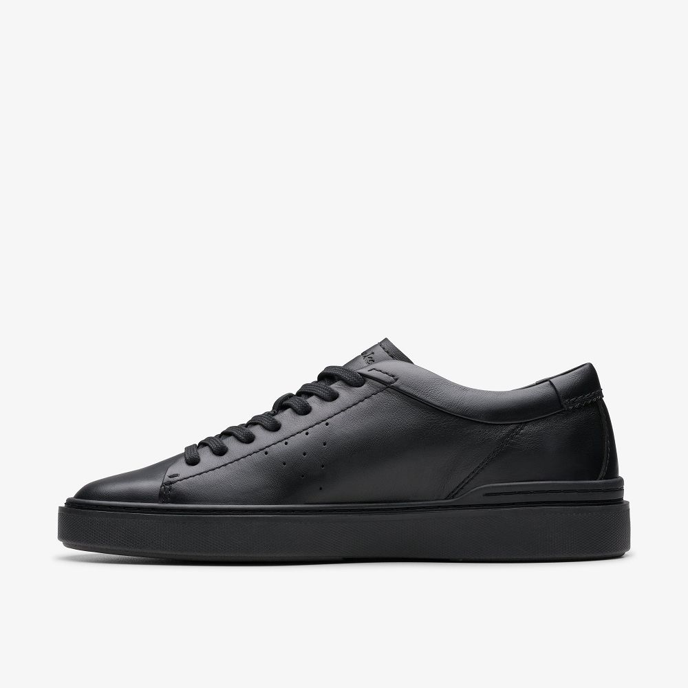 Black/Black Clarks Craft Swift Men Sneakers | 4208OPYWD