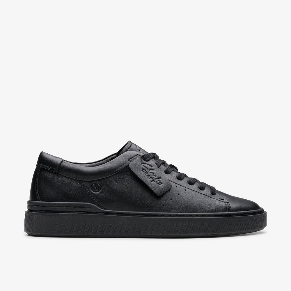 Black/Black Clarks Craft Swift Men Sneakers | 4208OPYWD