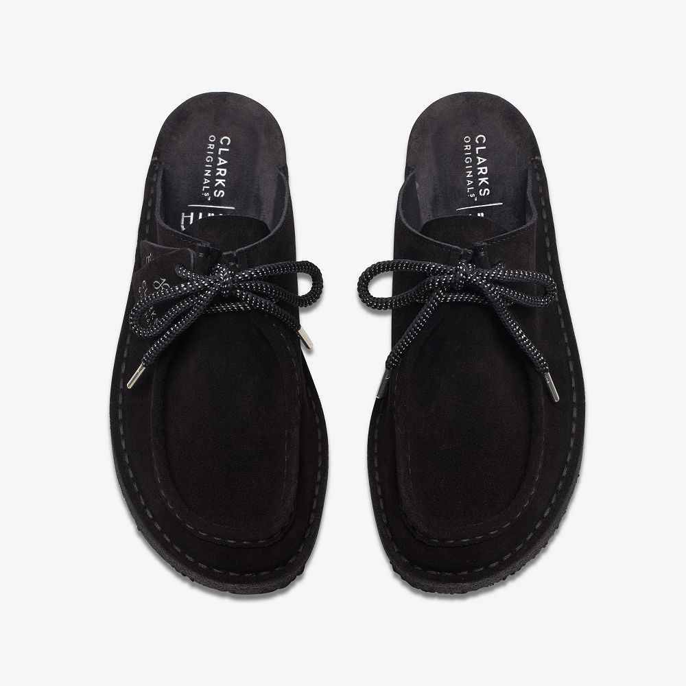 Black/Black Clarks Desert Nomad x Jorja Smith Women Mules | 7183HKETS