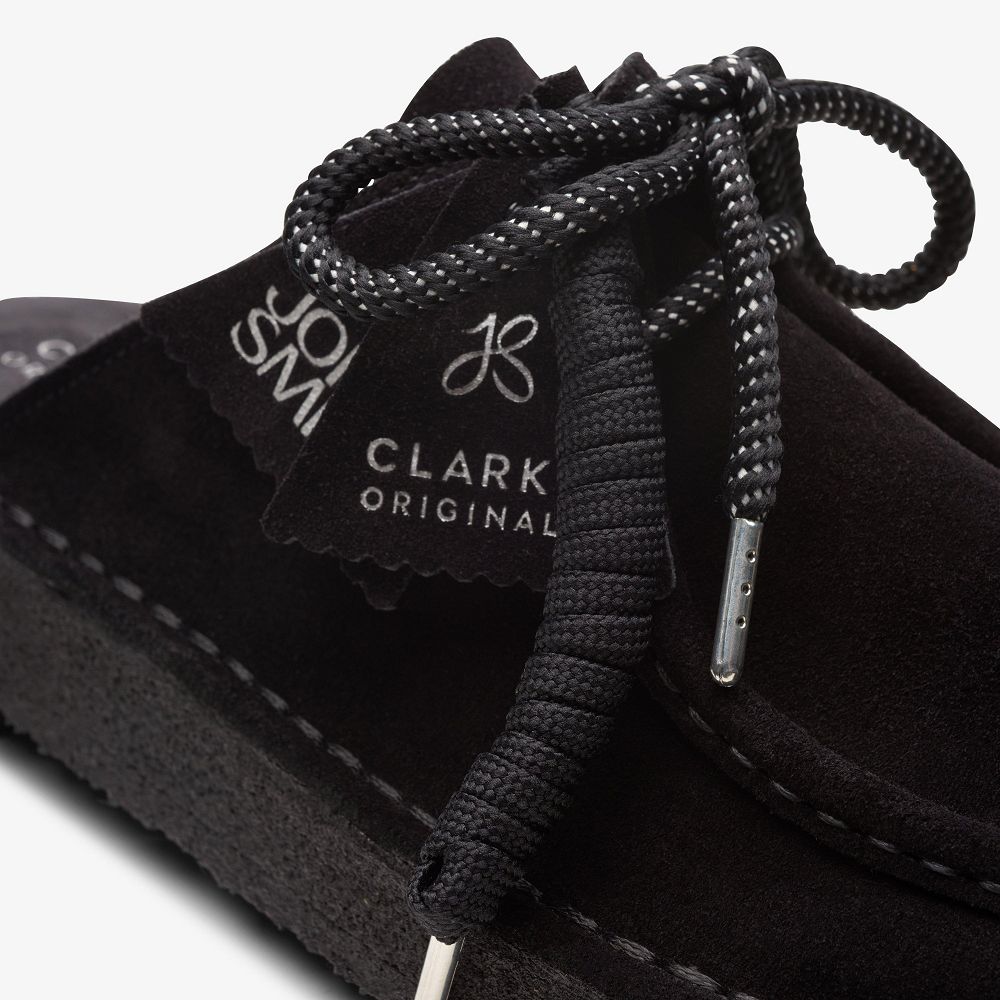 Black/Black Clarks Desert Nomad x Jorja Smith Women Mules | 7183HKETS