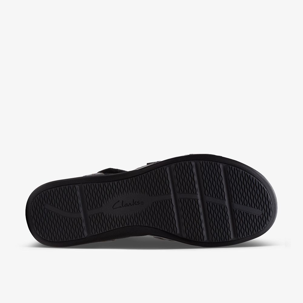 Black/Black Clarks Kitly Step Women Sandals | 7456NXWRJ