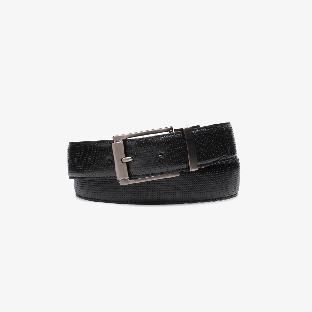 Black/Brown Clarks Reversible Men Belt | 3784TZWGD