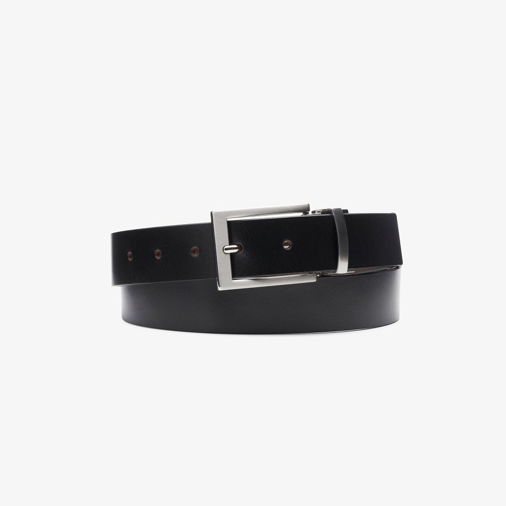 Black/Brown Leather Clarks Reversible Men Belt | 8124IUCKF