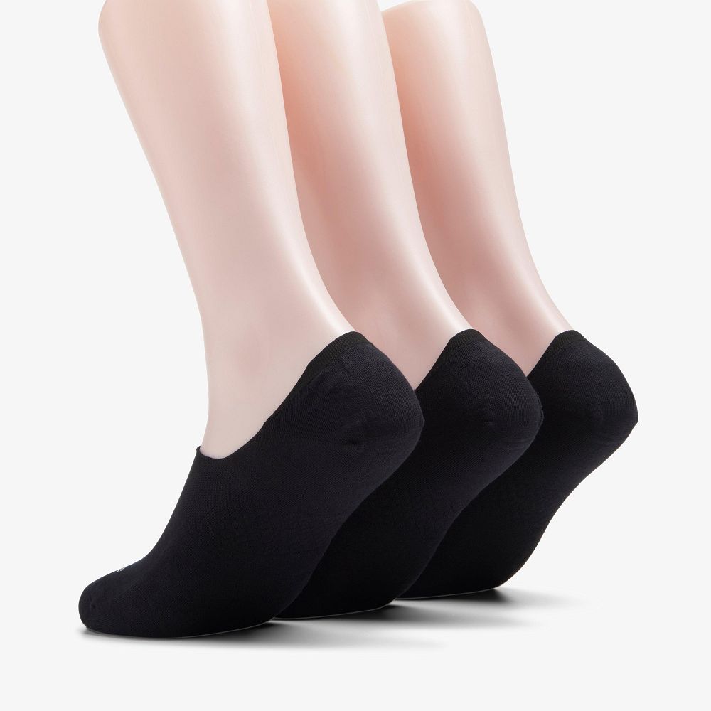 Black Clarks 3 pack Solid Liner Men Socks | 7205XNBCE