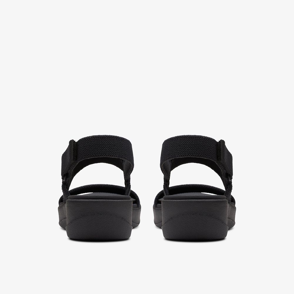 Black Clarks Arla Stroll Women Sandals | 3065RJEZM