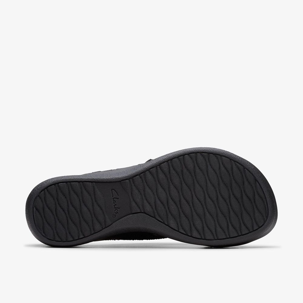 Black Clarks Arla Wave Women Sandals | 3298ORPLC