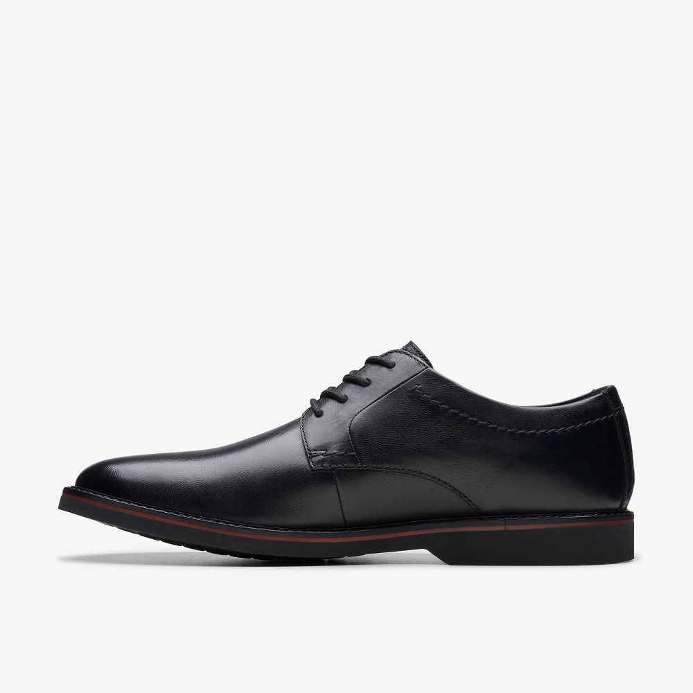 Black Clarks Atticus Lace Men Oxfords | 1750EVTMJ