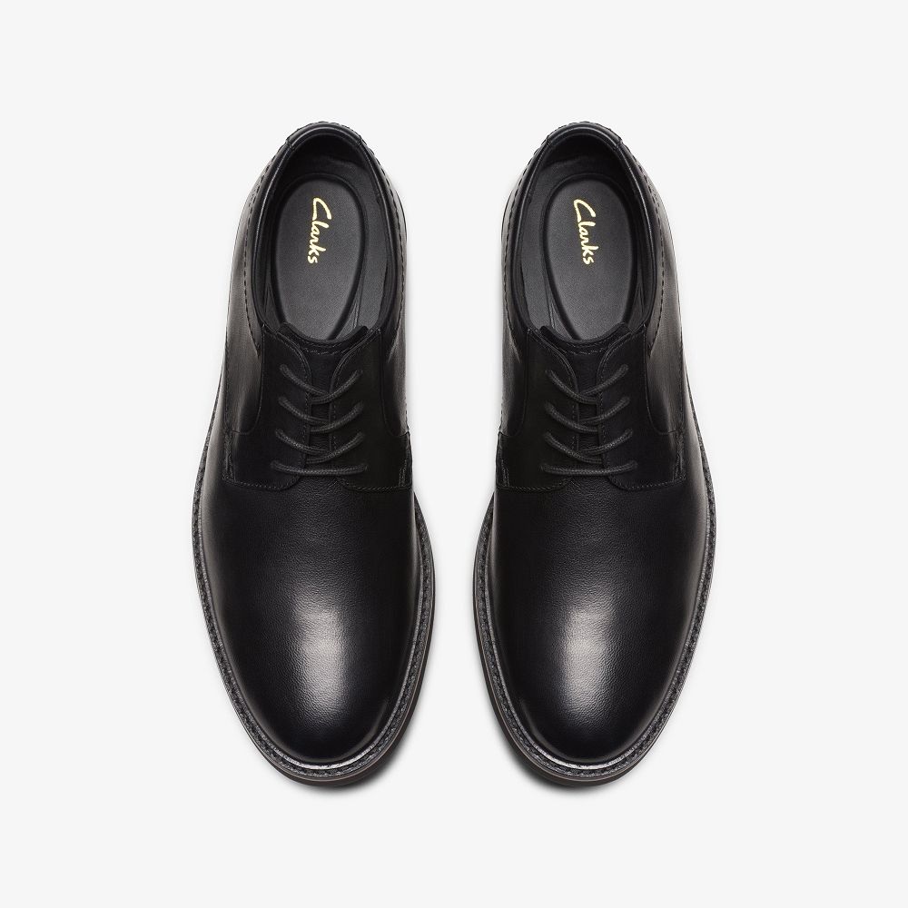 Black Clarks Atticus Lace Men Oxfords | 1750EVTMJ