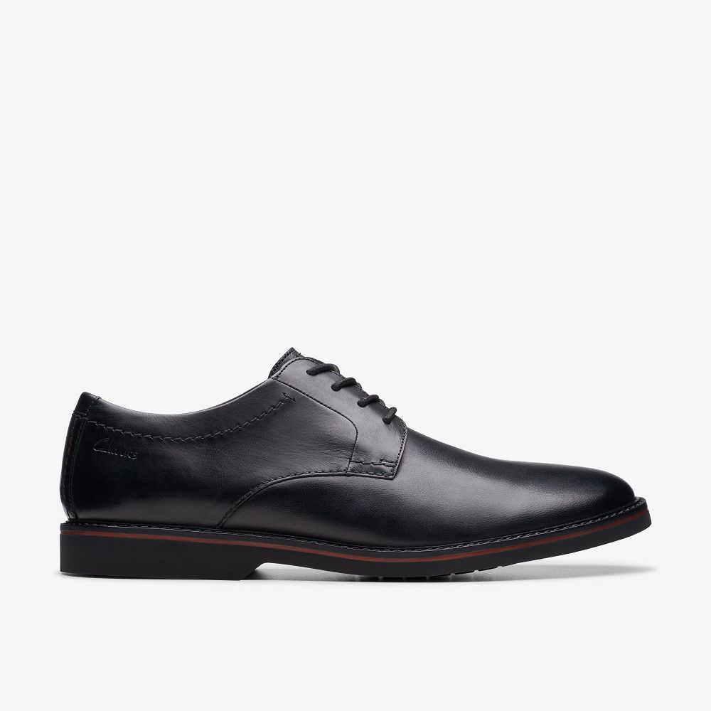 Black Clarks Atticus Lace Men Oxfords | 1750EVTMJ