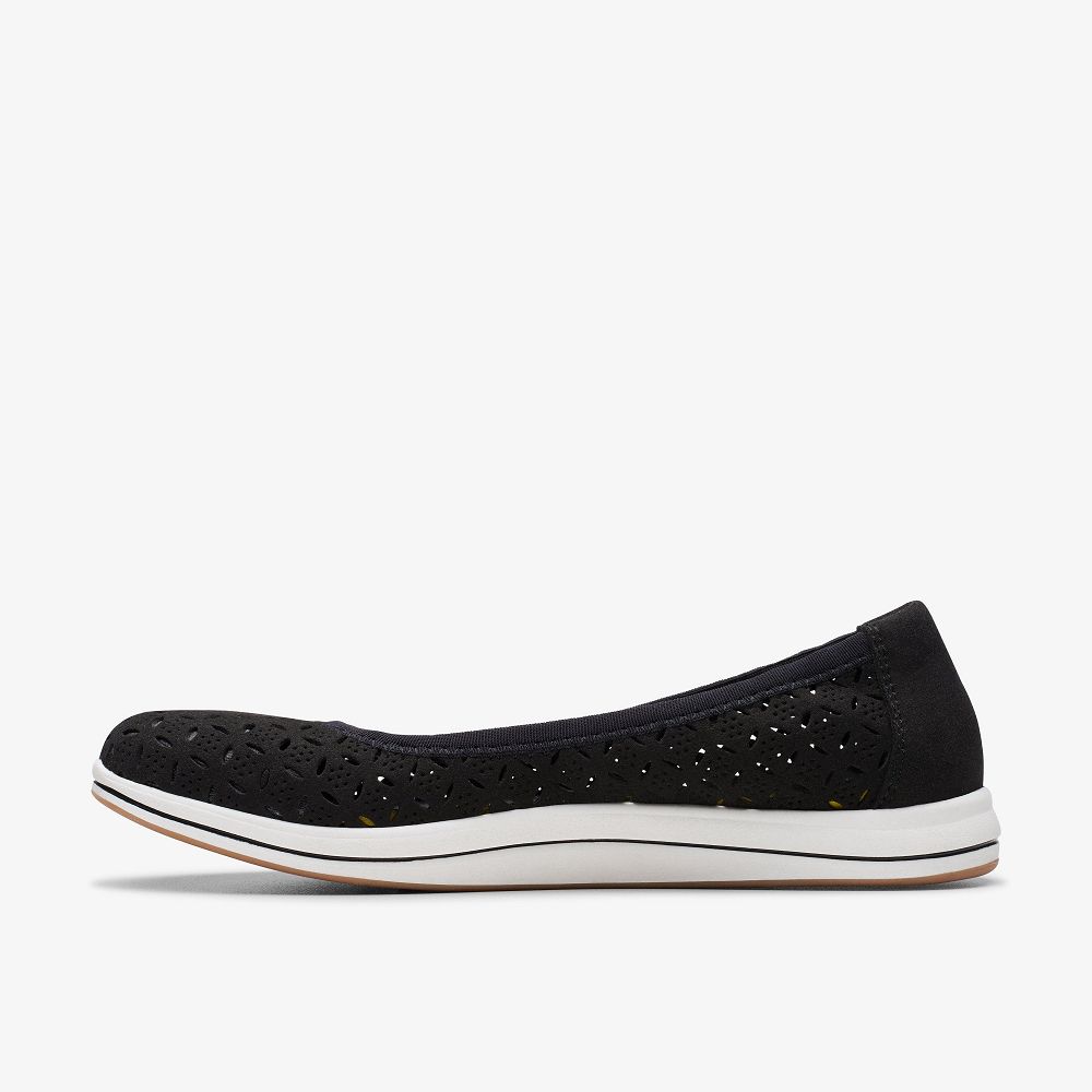 Black Clarks Breeze Roam Women Slip-Ons | 4962LIRMA