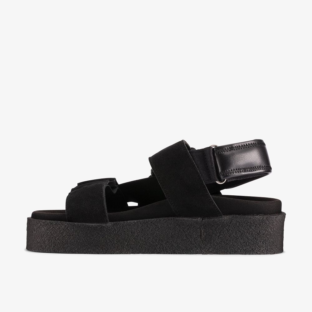 Black Clarks Crepe Sandal Women Sandals | 9410GLNQJ